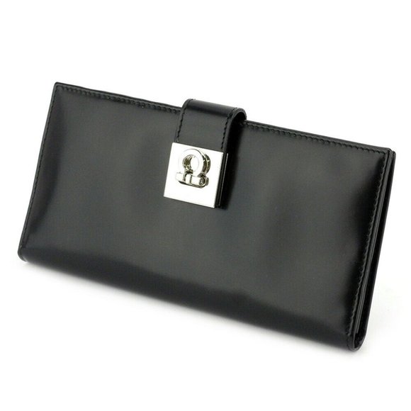 Salvatore Ferragamo wallet Ganchini leather Authentic used